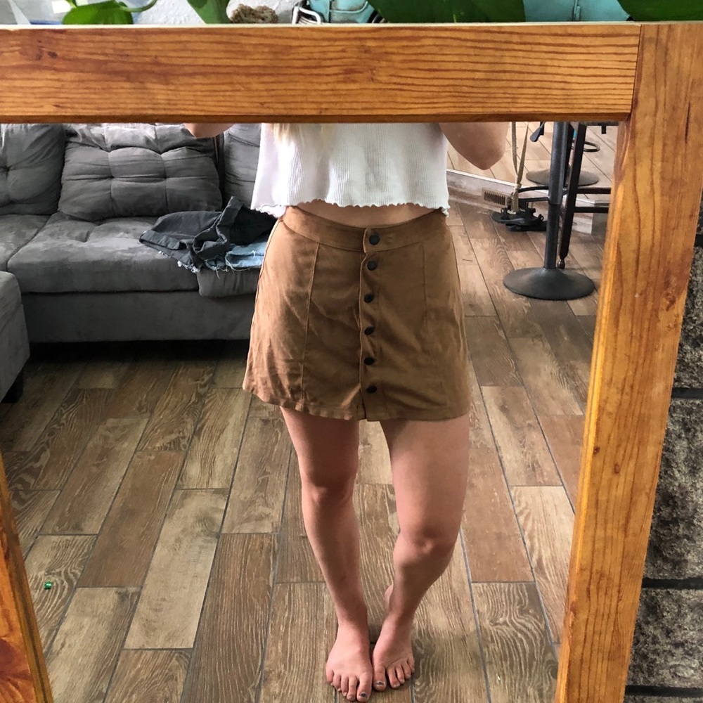 Tan Corduroy Skirt